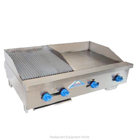 Comstock Castle FHP42-24-1.5LB Charbroiler/Griddle, Gas, Counter Model