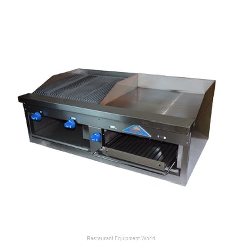 Comstock Castle FHP48-2RB-24B Griddle / Charbroiler, Gas, Countertop