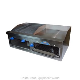Comstock Castle FHP48-2RB-24B Griddle / Charbroiler, Gas, Countertop