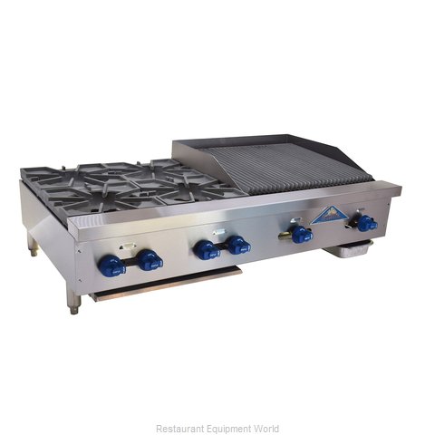 Comstock Castle FHP48-2RB Charbroiler / Hotplate, Gas, Countertop (Magnified)