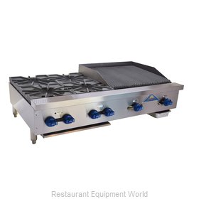 Comstock Castle FHP48-2RB Charbroiler / Hotplate, Gas, Countertop