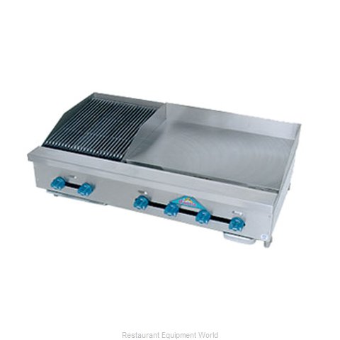 Comstock Castle FHP48-30T-1.5LB Charbroiler/Griddle, Gas, Counter Model