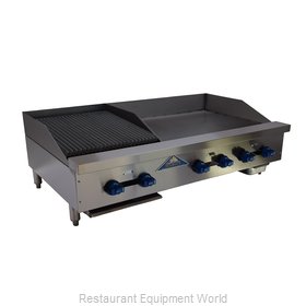Comstock Castle FHP48-30T-1.5RB Charbroiler/Griddle, Gas, Counter Model