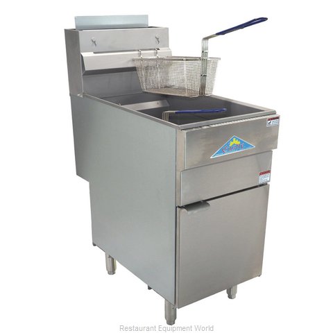 Comstock Castle GF85-N Fryer, Gas, Floor Model, Full Pot