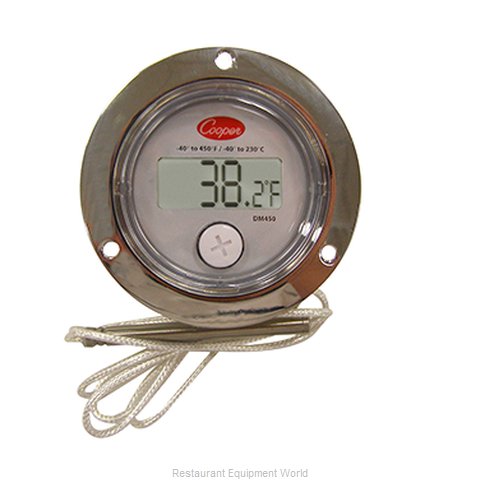 Cooper-Atkins DM120S-0-3 Digital Panel Thermometer with 2 Back Flange