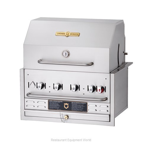 Crown Verity BI-30PKG-NG Charbroiler, Gas, Outdoor Grill
