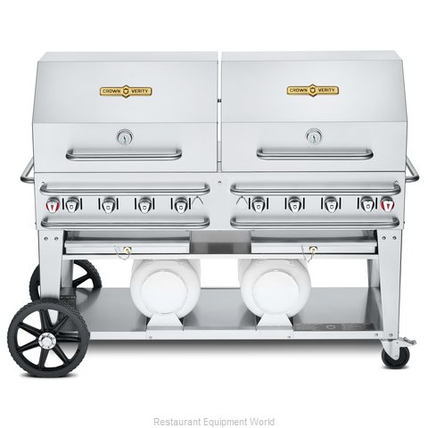 Crown Verity CV-CCB-60RDP Charbroiler, Gas, Outdoor Grill