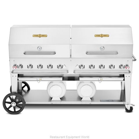 Crown Verity CV-CCB-72RDP Charbroiler, Gas, Outdoor Grill (Magnified)