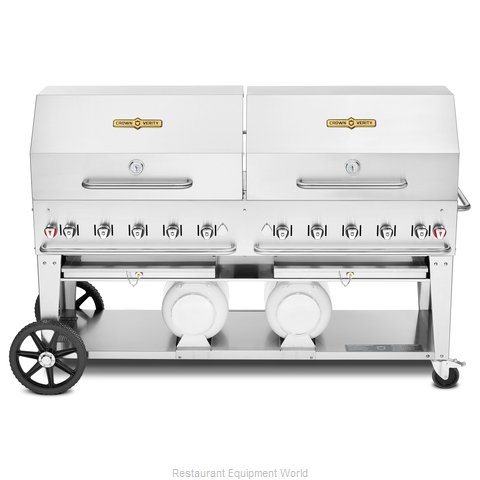 Crown Verity CV-CCB-72RDP Charbroiler, Gas, Outdoor Grill