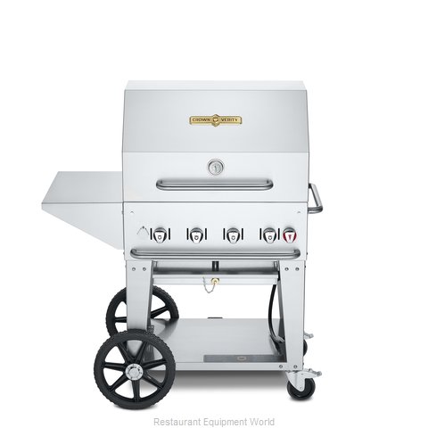 Crown Verity CV-MCB-30PKG-NG Charbroiler, Gas, Outdoor Grill