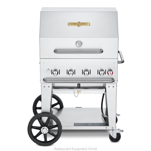 Crown Verity CV-MCB-30RDP-NG Charbroiler, Gas, Outdoor Grill