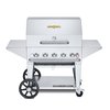 Asador Tipo Carbón, a Gas, Parrilla para Exteriores
 <br><span class=fgrey12>(Crown Verity CV-MCB-36PRO Charbroiler, Gas, Outdoor Grill)</span>
