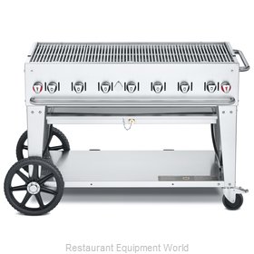 Crown Verity CV-MCB-48-SI50/100 Charbroiler, Gas, Outdoor Grill