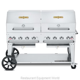 Crown Verity CV-MCB-60-SI50/100-RDP Charbroiler, Gas, Outdoor Grill