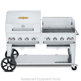Crown Verity CV-MCB-60 SI50/100-RWP Charbroiler, Gas, Outdoor Grill