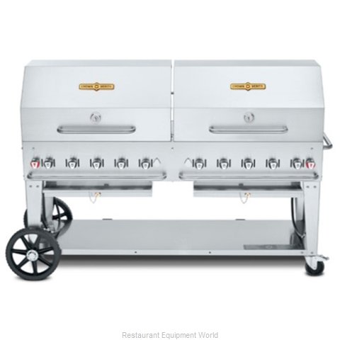 Crown Verity CV-MCB-72-SI-BULK-RDP Charbroiler, Gas, Outdoor Grill