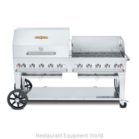 Crown Verity CV-MCB-72-SI-BULK-RWP Charbroiler, Gas, Outdoor Grill