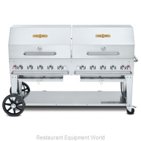 Crown Verity CV-MCB-72-SI50/100-RDP Charbroiler, Gas, Outdoor Grill