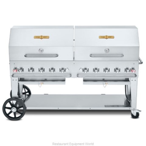 Crown Verity CV-MCB-72RDP-NG Charbroiler, Gas, Outdoor Grill (Magnified)