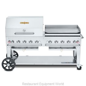 Crown Verity CV-MCB-72RGP-NG Charbroiler, Gas, Outdoor Grill