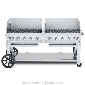 Crown Verity CV-MCB-72WGP-NG Charbroiler, Gas, Outdoor Grill