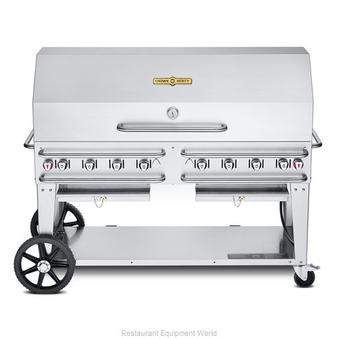 Crown Verity CV-RCB-60-1RDP-SI-BULK Charbroiler, Gas, Outdoor Grill