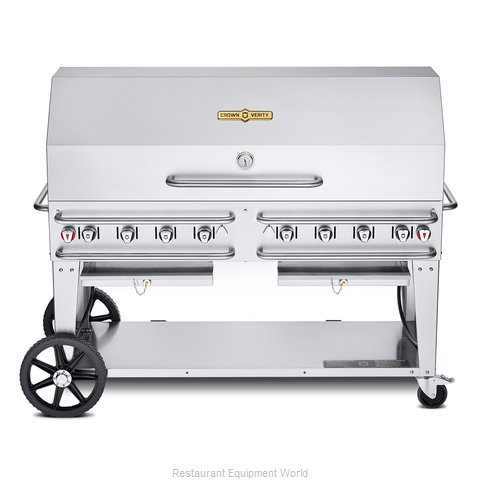 Crown Verity CV-RCB-60-1RDP-SI50/100 Charbroiler, Gas, Outdoor Grill