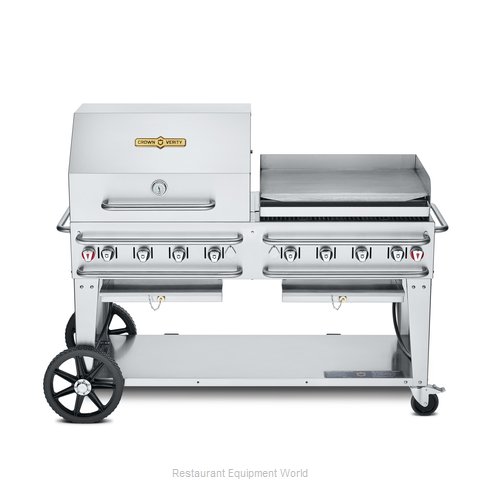 Crown Verity CV-RCB-60RGP-SI-BULK Charbroiler, Gas, Outdoor Grill