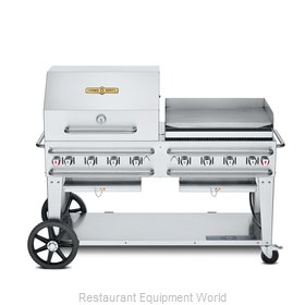 Crown Verity CV-RCB-60RGP-SI-BULK Charbroiler, Gas, Outdoor Grill