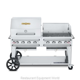 Crown Verity CV-RCB-60RWP-SI50/100 Charbroiler, Gas, Outdoor Grill