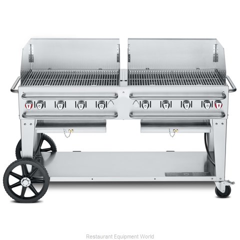 Crown Verity CV-RCB-60WGP-SI50/100 Charbroiler, Gas, Outdoor Grill