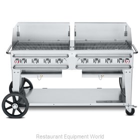 Crown Verity CV-RCB-60WGP-SI50/100 Charbroiler, Gas, Outdoor Grill
