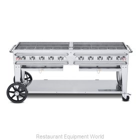 Crown Verity CV-RCB-72-SI50/100 Charbroiler, Gas, Outdoor Grill