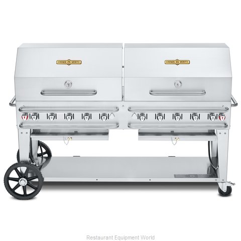 Crown Verity CV-RCB-72RDP-LP Charbroiler, Gas, Outdoor Grill