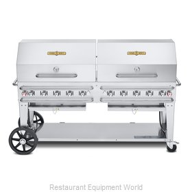 Crown Verity CV-RCB-72RDP-SI50/100 Charbroiler, Gas, Outdoor Grill