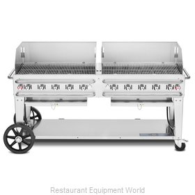Crown Verity CV-RCB-72WGP-SI50/100 Charbroiler, Gas, Outdoor Grill