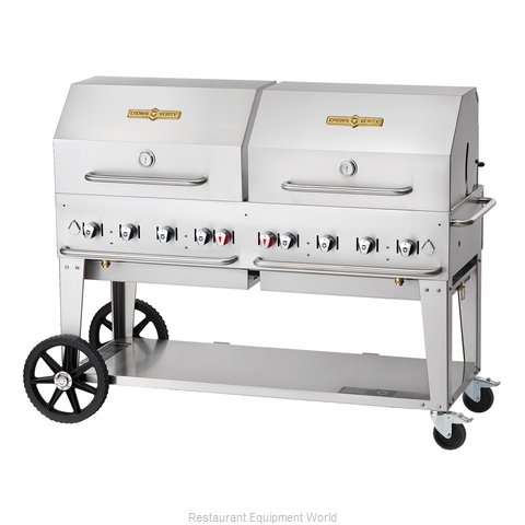 Crown Verity MCB-60RDP-NG Charbroiler, Gas, Outdoor Grill