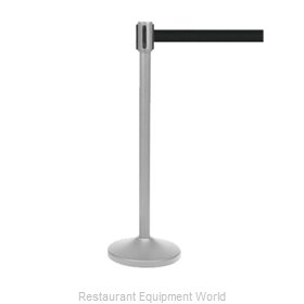 CSL Foodservice and Hospitality 5500SS-BLK Crowd Control Stanchion (Portable)