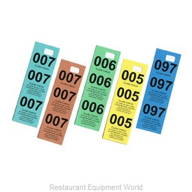 Crown Brands 90CC500 Coat Check Tag