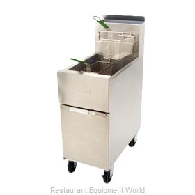 Dean SR142G Fryer, Gas, Floor Model, Full Pot