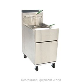 Dean SR162G Fryer, Gas, Floor Model, Full Pot