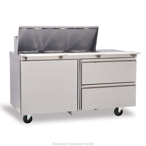 Delfield 4460NP-18M Refrigerated Counter, Mega Top Sandwich / Salad Unit