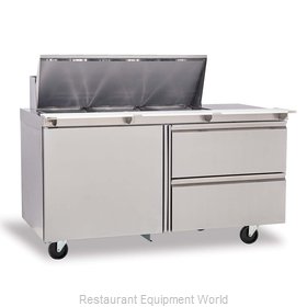 Delfield 4460NP-18M Refrigerated Counter, Mega Top Sandwich / Salad Unit