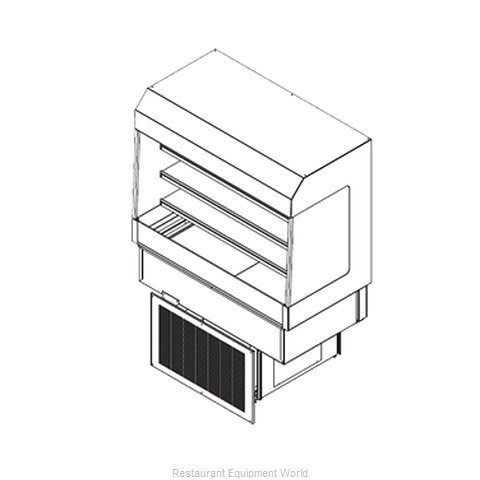 Delfield ASM-36 Refrigerated Merchandiser, Drop-In