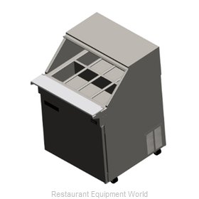 Delfield F18MC32-FSP Refrigerated Counter, Mega Top Sandwich / Salad Unit