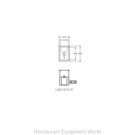 Delfield N8618-FWP Hot / Cold Food Well Unit, Drop-In, Electric