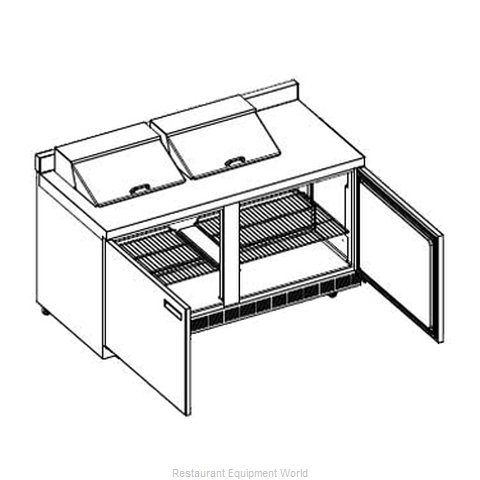 Delfield ST4464N-12 Refrigerated Counter, Sandwich / Salad Top