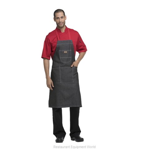 Dickies Chef DC592R BKDN OS Bib Apron Bib Aprons