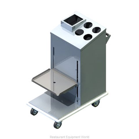 Dinex DXP1ATCASN Tray Silverware Napkin Dispenser
