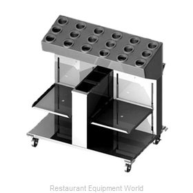 Dinex DXP2ATCASN Tray Silverware Napkin Dispenser